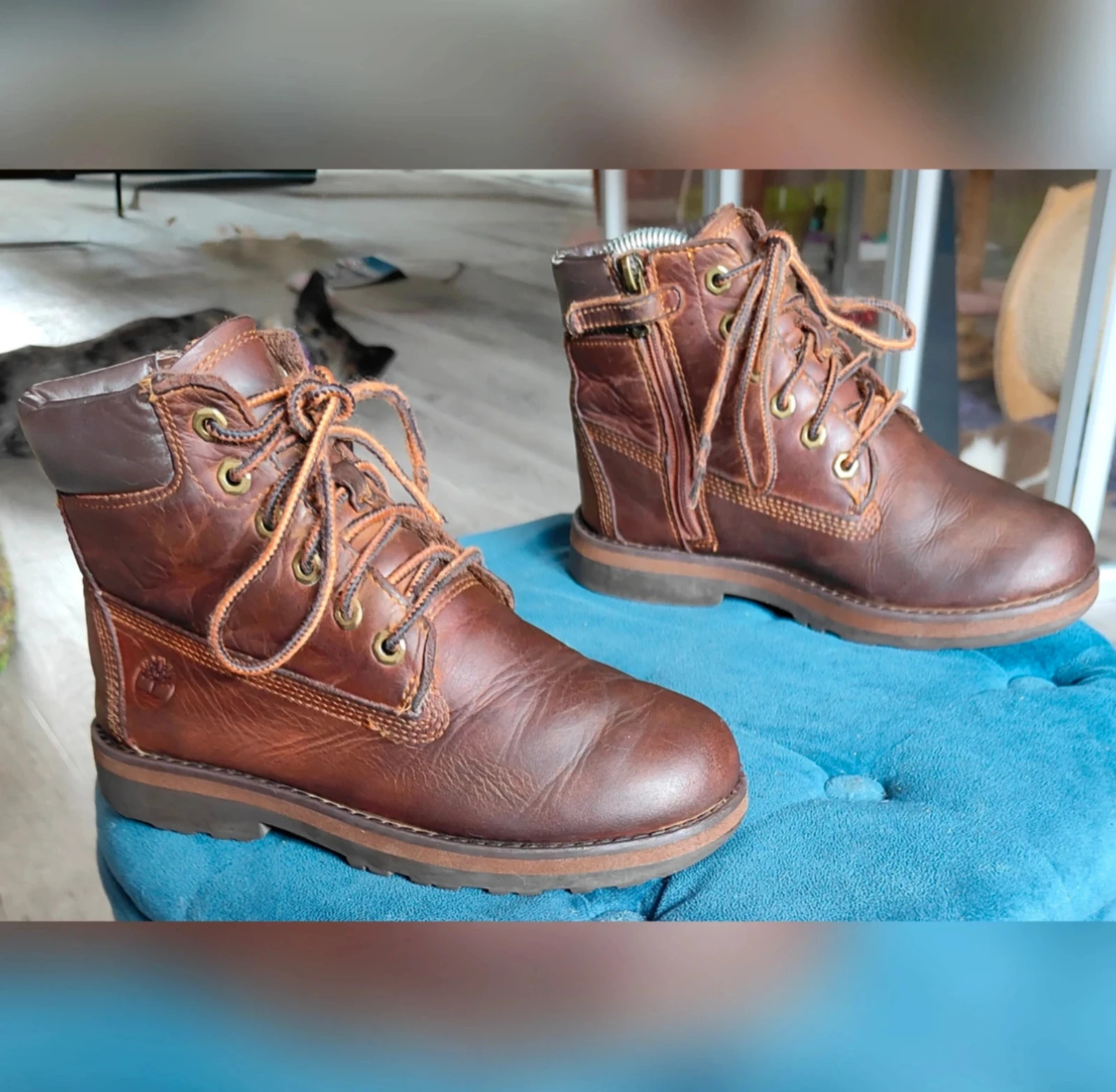 Brown Timberland Courma Kid lace boots size 34 – photo 6